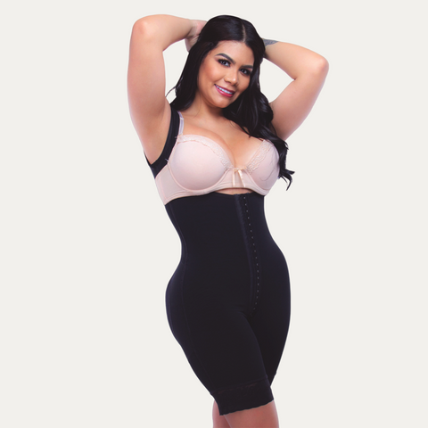 Mid-Thigh Shapewear with Openings
