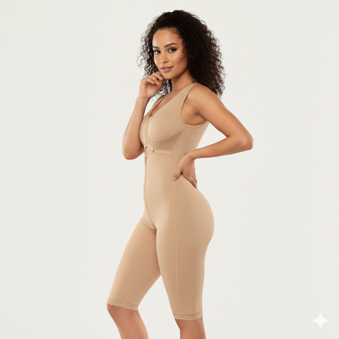 Knee-Length Cupped Shapewear