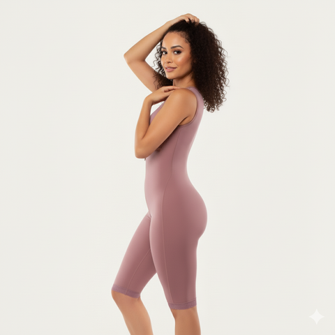 Knee-Length Cupped Shapewear