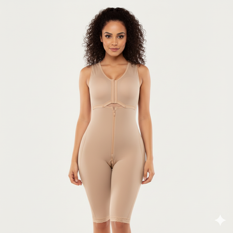 Knee-Length Cupped Shapewear