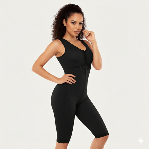Knee-Length Cupped Shapewear